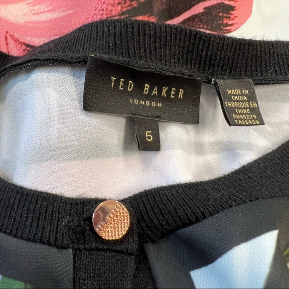 TED BAKER Rose Gold Button Cardigan - Picture 7 of 9